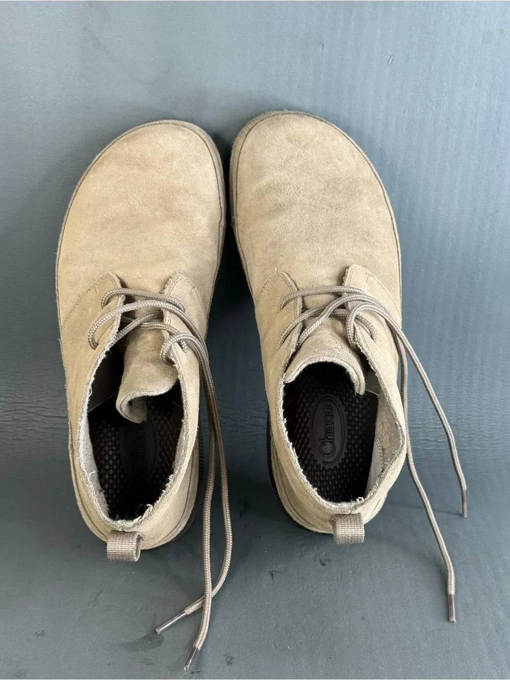 Men's Chaco Paonia Desert Chukka Boots shoes tan suede size 9